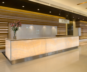 Reception area